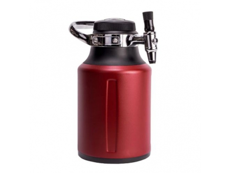 Growler isotherme sous vide à double paroi avec système de tirage au CO2 1.9L
