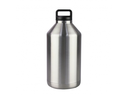 Growler à double paroi et large ouverture avec bouchon à visser 3.8L