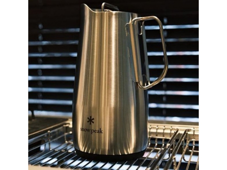 Growler isotherme à double paroi avec couvercle et poignée pliable 1.9L