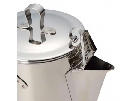 Cafetière et Théière de camping en acier inoxydable 1.8L