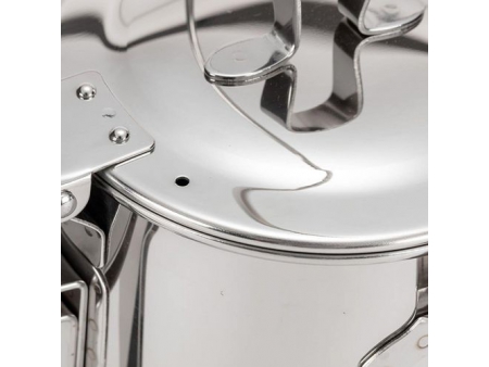 Cafetière et Théière de camping en acier inoxydable 1.8L