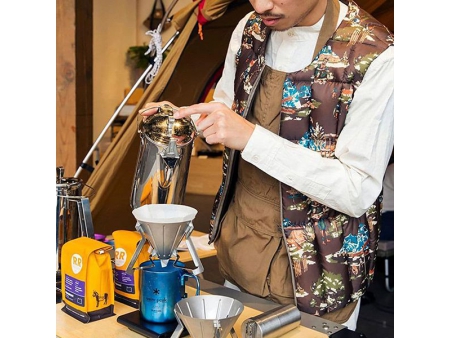Cafetière et Théière de camping en acier inoxydable 1.8L