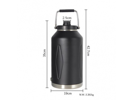 Cruche à vide en acier inoxydable à double paroi 7.5L / Pichet à vide / Pot isothermes