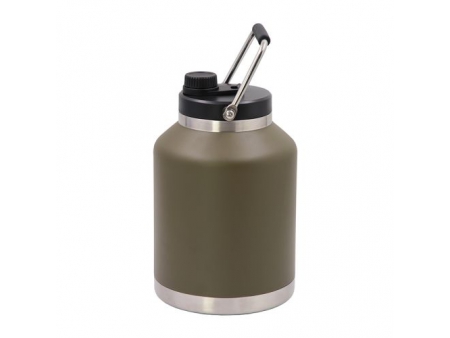 Cruche à vide en acier inoxydable avec couvercle à vis et poignée 5L / Carafe isotherme / Pichet isotherme