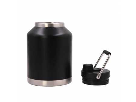 Cruche à vide en acier inoxydable avec couvercle à vis et poignée 5L / Carafe isotherme / Pichet isotherme