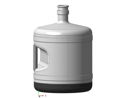 Jerrican d’Eau de 4 Gallons en Acier Inoxydable 304 Alimentaire Sans Plastique avec Poignée Ergonomique