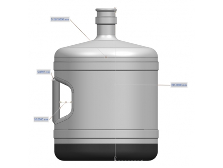 Jerrican d’Eau de 4 Gallons en Acier Inoxydable 304 Alimentaire Sans Plastique avec Poignée Ergonomique