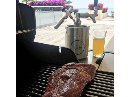 Robinet à bière classique Style américain mini fûts en acier inoxydable avec valve de pression fiable de 30psi