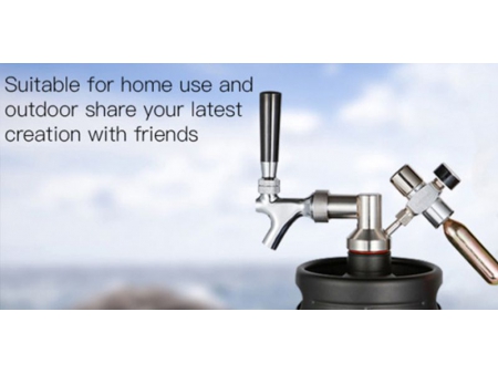 Robinet à bière classique Style américain mini fûts en acier inoxydable avec valve de pression fiable de 30psi