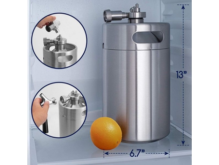 Robinet à bière en forme de couvercle / Lance à bière en acier inoxydable