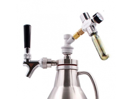 Robinet à bière à couvercle pour Growler / Lance à bière en acier inoxydable