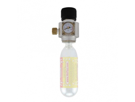 Détendeur de pression de gaz CO2 commercial 60PSI pour cartouche de CO2 74g filetée