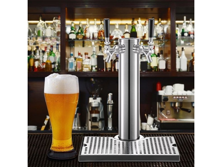 Robinet à bière en acier inoxydable poli