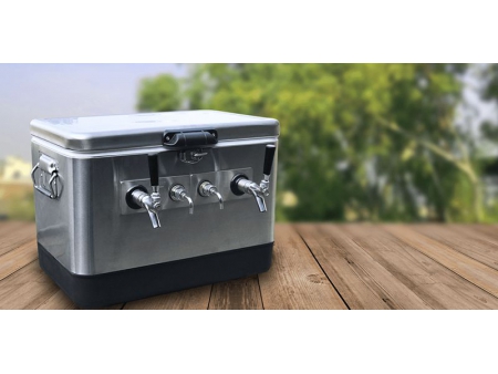 Robinet à bière en acier inoxydable poli