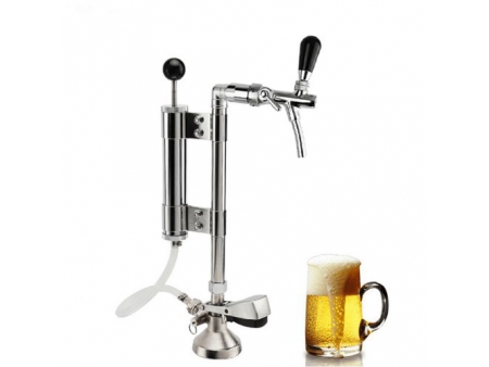 Robinet à bière en cuivre chromé avec contrôle de débit