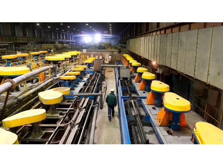 Installation de flottation par moussage pour l'or et l'argent