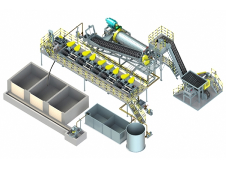 Usine modulaire de flottation de l'or délocalisable à petite échelle