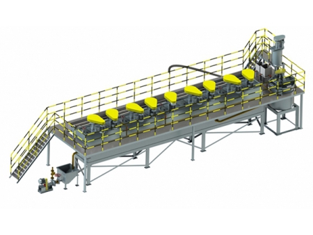 Usine modulaire de flottation de l'or délocalisable à petite échelle