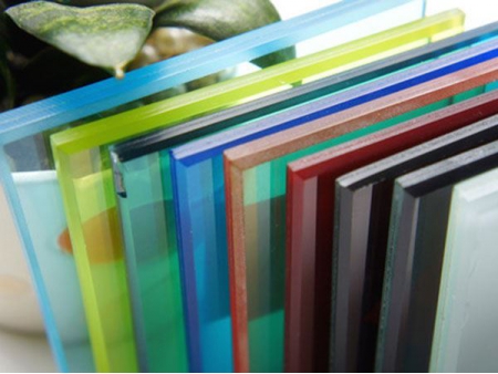 Verre feuilleté coloré