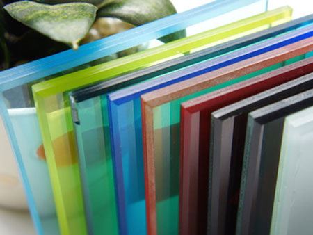 Verre feuilleté coloré