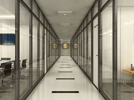 Cloison en verre