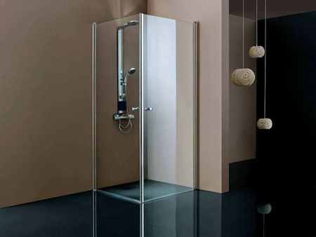 Cabine de douche en verre