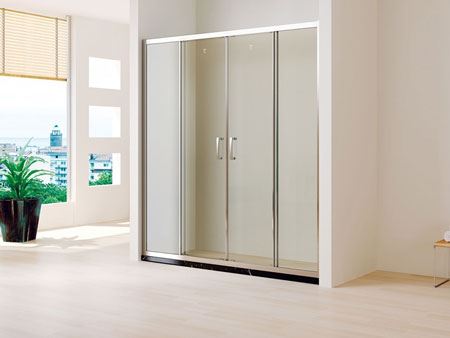 Cabine de douche en verre
