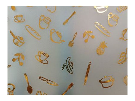 Verre dépoli à motifs artistiques