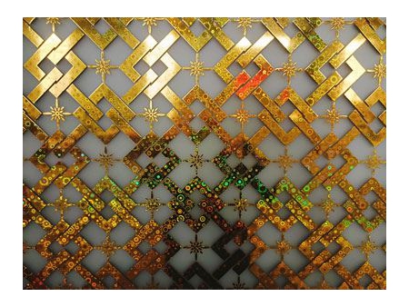 Verre dépoli à motifs artistiques