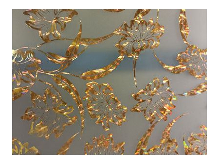 Verre dépoli à motifs artistiques