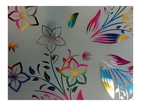 Verre dépoli à motifs artistiques
