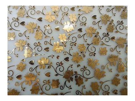 Verre dépoli à motifs artistiques