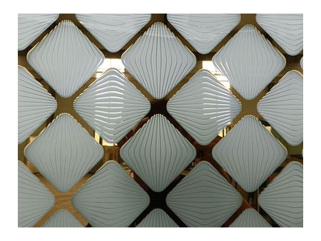 Verre dépoli à motifs artistiques
