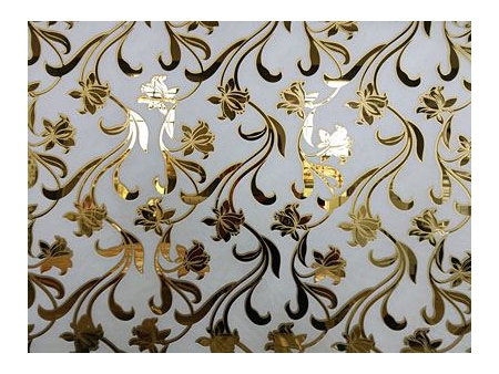 Verre dépoli à motifs artistiques