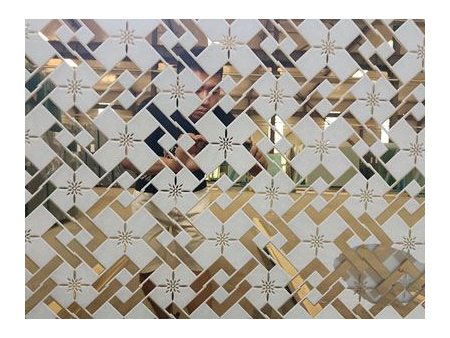 Verre dépoli à motifs artistiques
