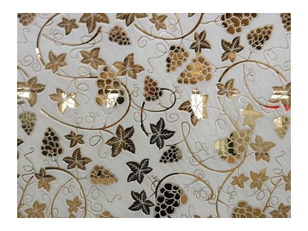 Verre dépoli à motifs artistiques