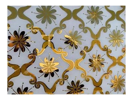 Verre dépoli à motifs artistiques