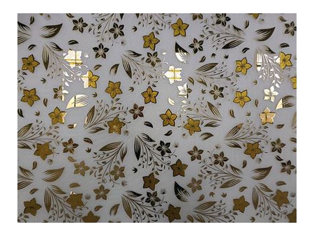 Verre dépoli à motifs artistiques