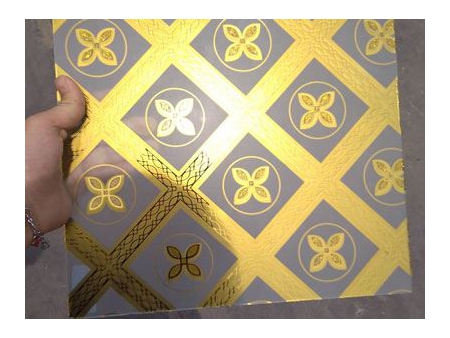 Verre dépoli à motifs artistiques