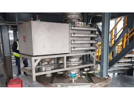 Filtre magnétique automatique pour poudres