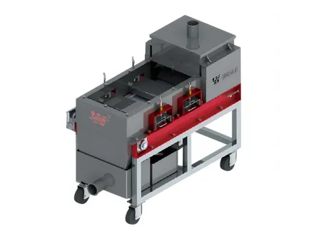 Séparateur magnétique à tambour à bande transversale