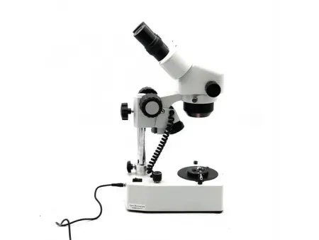 Microscope pour la gemmologie avec bras vertical
