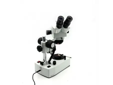Microscope pour la gemmologie avec bras vertical