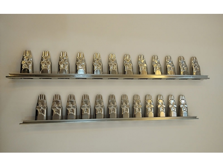 Moule à sucettes glacées en acier inoxydable pour machine à crème glacée Vitaline à 12 cavités