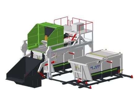 Station de Compactage de Déchets Surélevée