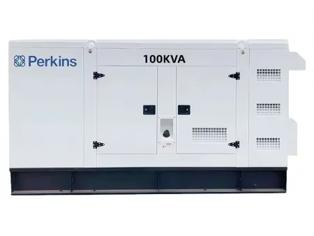 Groupes électrogènes 33–275 kVA avec moteur Perkins fabriqués au Royaume-Uni.