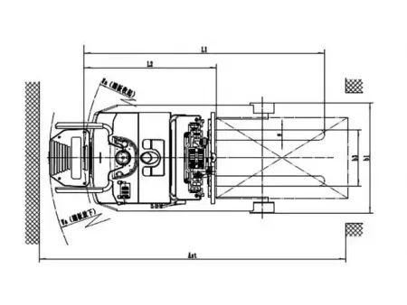 Chariot à mât rétractable
