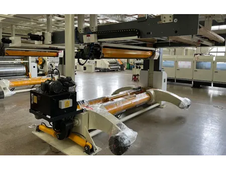 Porte-bobines hydraulique pour onduleuse