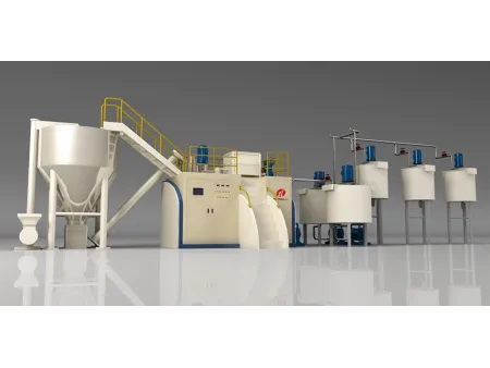 Station de préparation de colle pour carton ondulé