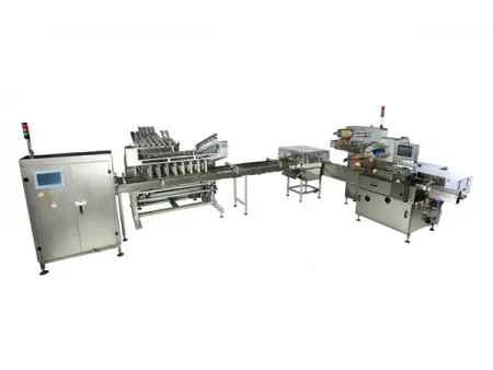 Ligne automatique d’emballage de biscuits